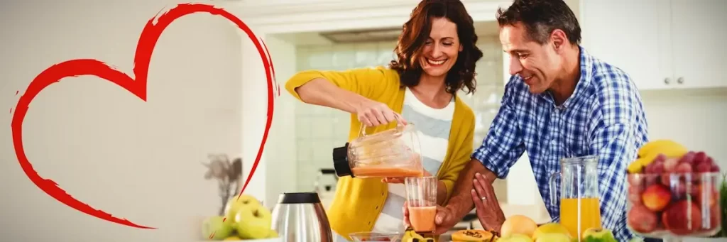 Romantic date - cooking together