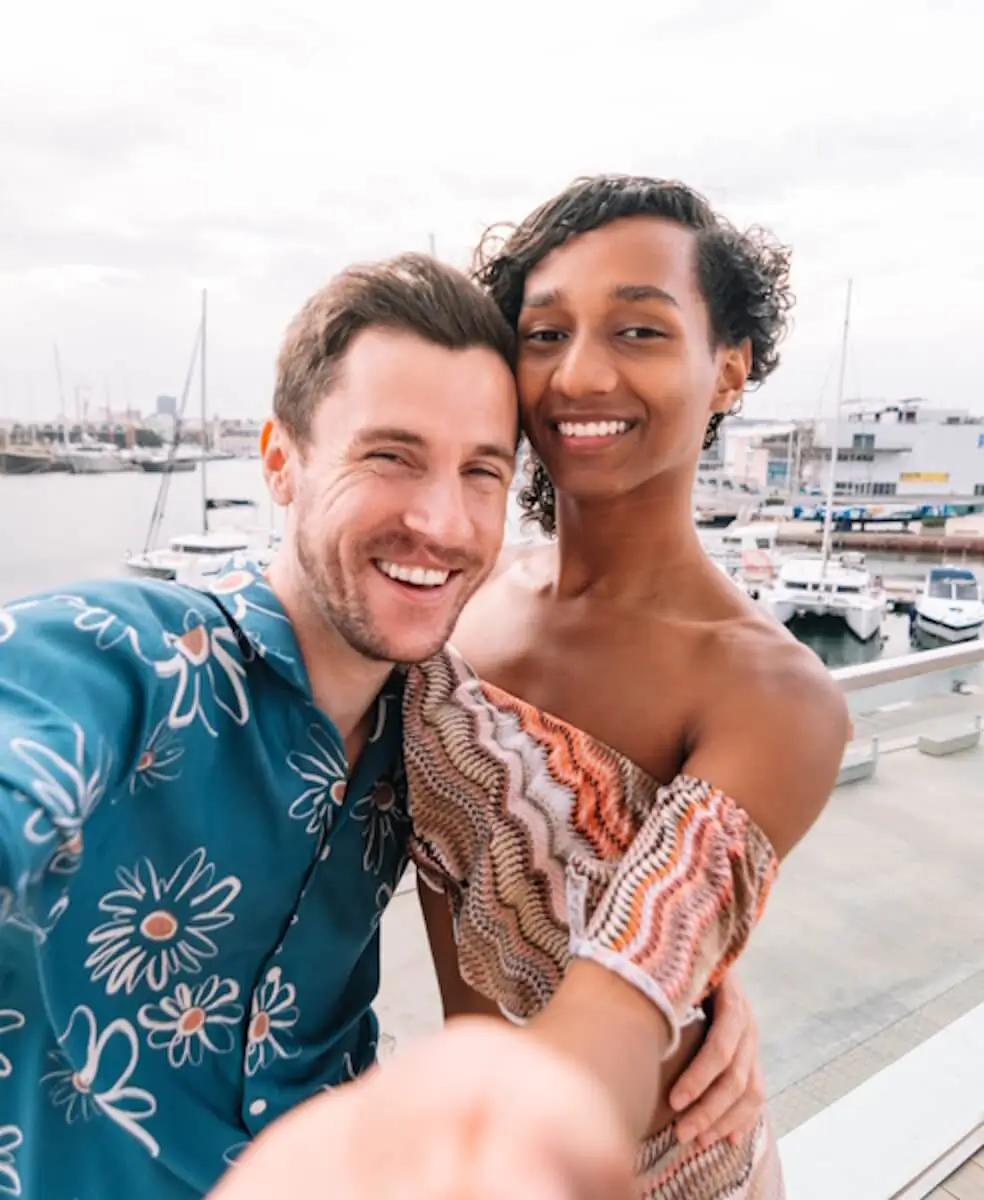 Happy couple from the MyTransgenderCupid frontpage