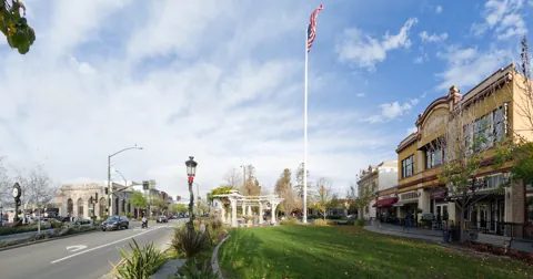 Historisches Straßenbild in Downtown Livermore