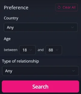 Preferências de descoberta do site — MyTransgenderCupid