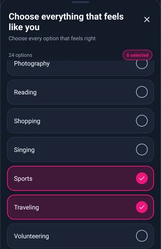 Interesses esportivos Android Interesses esportivos Android — MyTransgenderCupid