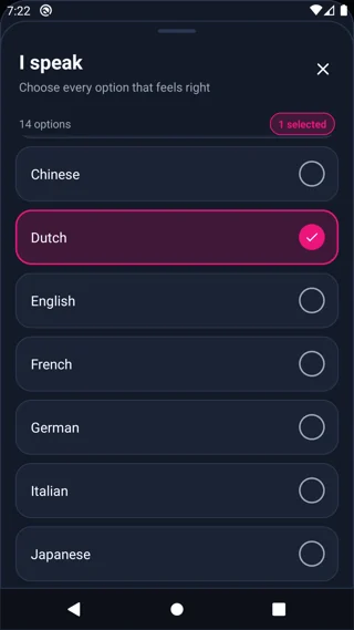 Gesprochene Sprachen auf Android — MyTransgenderCupid