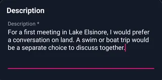 Illustrative draft: a personal opening in Lake Elsinore · not a member testimonial — MyTransgenderCupid