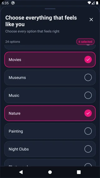 ความสนใจกลางแจ้งบน Android — MyTransgenderCupid