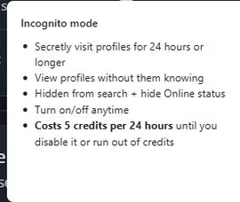 Explicación de Incognito y créditos — MyTransgenderCupid