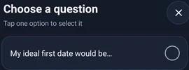 Choisir une question facultative sur le premier rendez-vous Choisir une question facultative sur le premier rendez-vous — MyTransgenderCupid