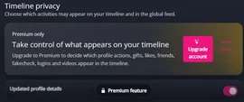 Réglages Timeline et conditions Premium Réglages Timeline et conditions Premium — MyTransgenderCupid