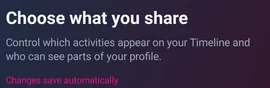 Confidentialité distincte du profil et de la Timeline — MyTransgenderCupid