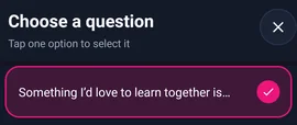 Elegir una pregunta sobre aprender juntos — MyTransgenderCupid