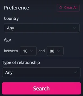 Website-Suche: Land, Alter, Beziehung und Search — MyTransgenderCupid