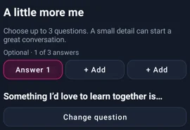 Pergunta opcional do app sobre aprender juntos Pergunta opcional do app sobre aprender juntos — MyTransgenderCupid