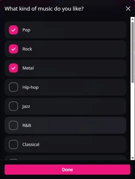 Suas preferências musicais — MyTransgenderCupid