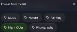 Nature et Photography parmi les intérêts du site — MyTransgenderCupid
