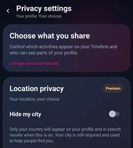 Visibilidad de ciudad en la app — MyTransgenderCupid